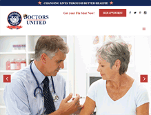 Tablet Screenshot of doctorsunitedinc.com